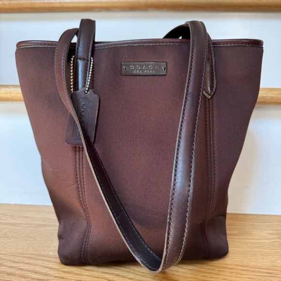 Vintage Coach Neo Lunch Tote Shoulder Bag 6201 in Mahogany Brown - Picture 1 of 11